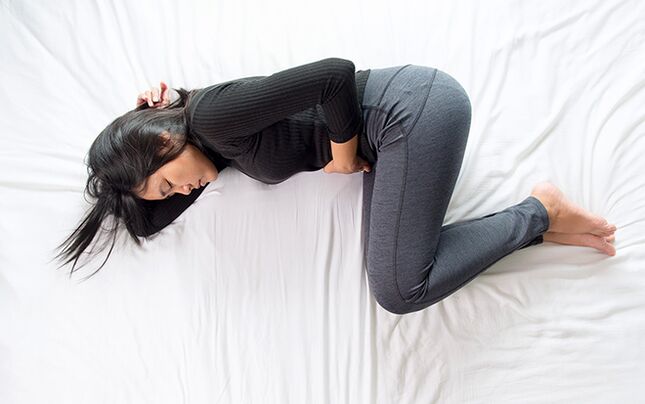 Vene varicose del bacino in una donna